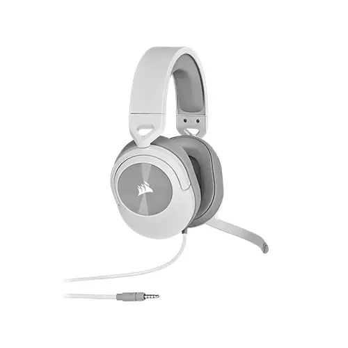 CORSAIR HS55 SURROUND WIRED GAMING HEADSET(WHITE)