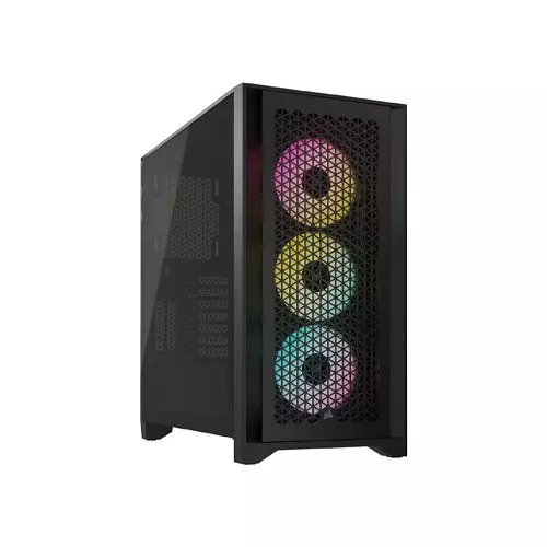 CORSAIR ICUE 4000D RGB AIRFLOW MID-TOWER CASE (BLACK)
