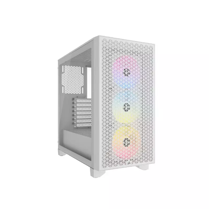 CORSAIR 3000D RGB AIRFLOW MID-TOWER WHITE CASE