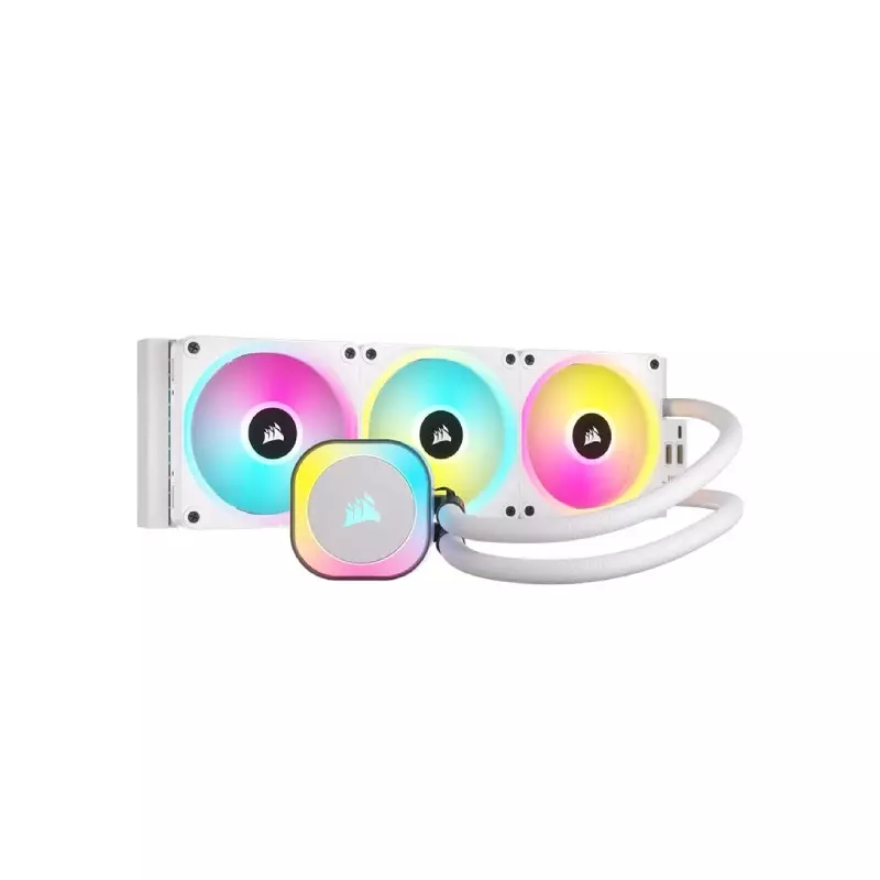 CORSAIR ICUE LINK H150I RGB ALL IN ONE LIQUID WHITE CPU COOLER