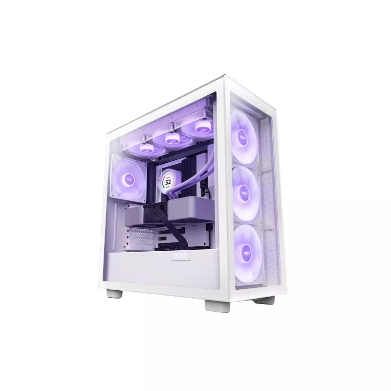 NZXT H7 Elite Premium ATX Mid-Tower Case (White)