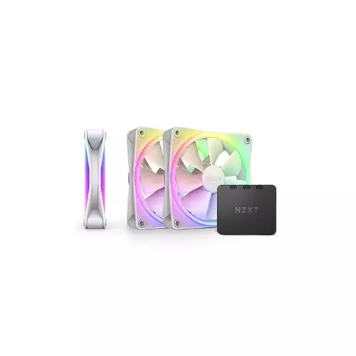 NZXT F120 RGB DUO 120mm RGB Casing Fan-Triple Pack (White)