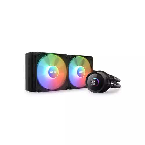 NZXT Kraken 240 RGB 240mm AIO Liquid CPU Cooler with LCD Display (Black)