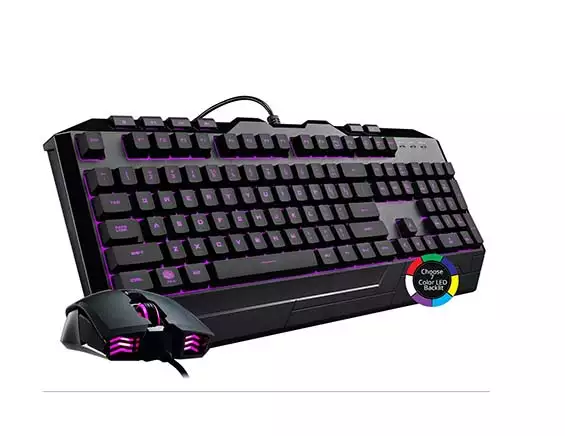 Cooler Master Devastator 3 Gaming Keyboard & Mouse Combo, 7 Color Mode LED Backlit