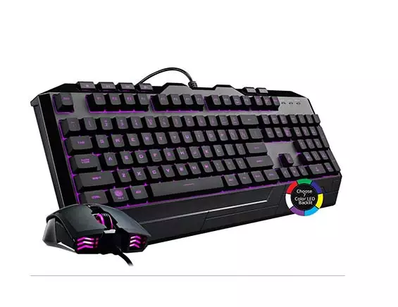Cooler Master Devastator 3 Gaming Keyboard & Mouse Combo, 7 Color Mode LED Backlit