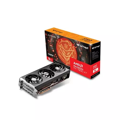 SAPPHIRE Nitro+ AMD Radeon RX 7800 XT Gaming OC 16GB GDDR6 Desktop Graphics Card