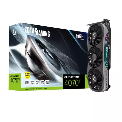 ZOTAC GAMING GEFORCE RTX 4070 TI TRINITY 12GB GRAPHICS CARD
