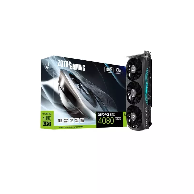 ZOTAC GAMING GeForce RTX 4080 SUPER Trinity 16GB GDDR6X  Graphics Card Black Edition