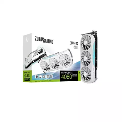 ZOTAC GAMING GeForce RTX 4080 SUPER Trinity OC White Edition 16GB GDDR6X Graphics Card