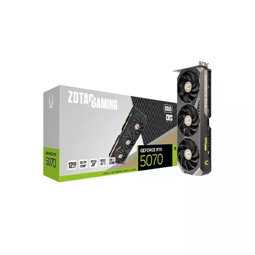 ZOTAC GAMING GeForce RTX 5070 SOLID OC 12GB GDDR7 Graphics Card