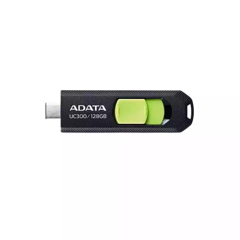 Adata UC300 128GB USB Type-C Pen Drive (Black-Green) thumbnail