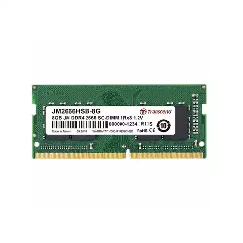 Transcend JetRAM 8GB DDR4 2666Mhz SO-DIMM Laptop RAM thumbnail