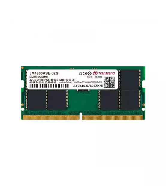TRANSCEND JETRAM 32GB DDR5 4800MHZ SO-DIMM LAPTOP RAM