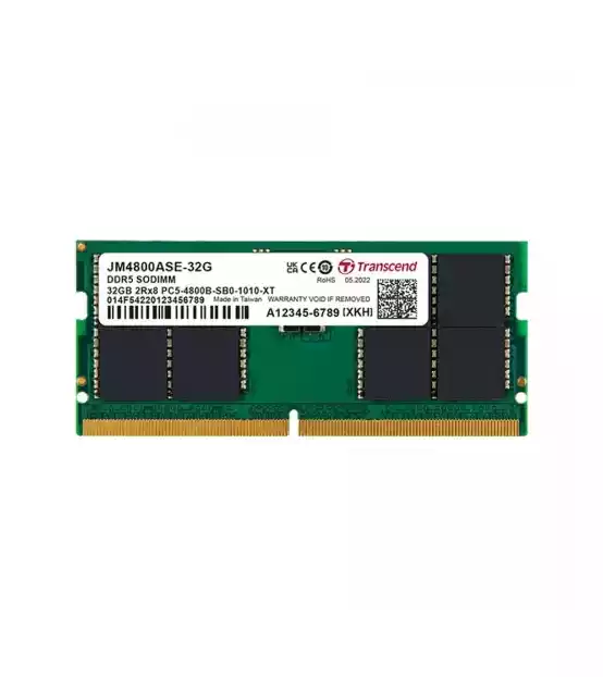 TRANSCEND JETRAM 32GB DDR5 4800MHZ SO-DIMM LAPTOP RAM