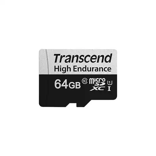 Transcend 350V UHS-I 64GB High Endurance microSDXC Memory Card thumbnail