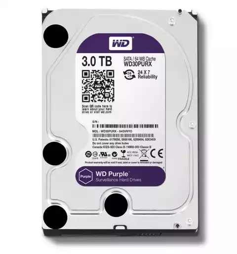 Western Digital 3TB Purple internal Hard Disk thumbnail