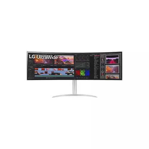 LG UltraWide 49WQ95C-W 49-inch Dual QHD HDR 144Hz Curved Monitor-1