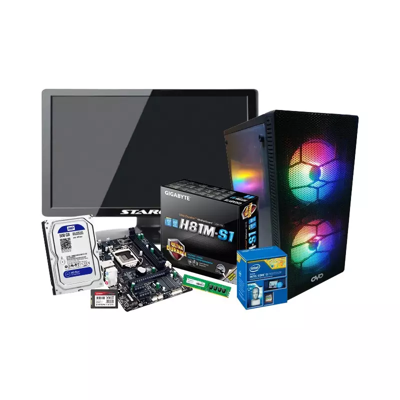 Intel Core i3 H81M 8GB RAM 128GB SSD Corporate PC with 19 Inch Monitor
