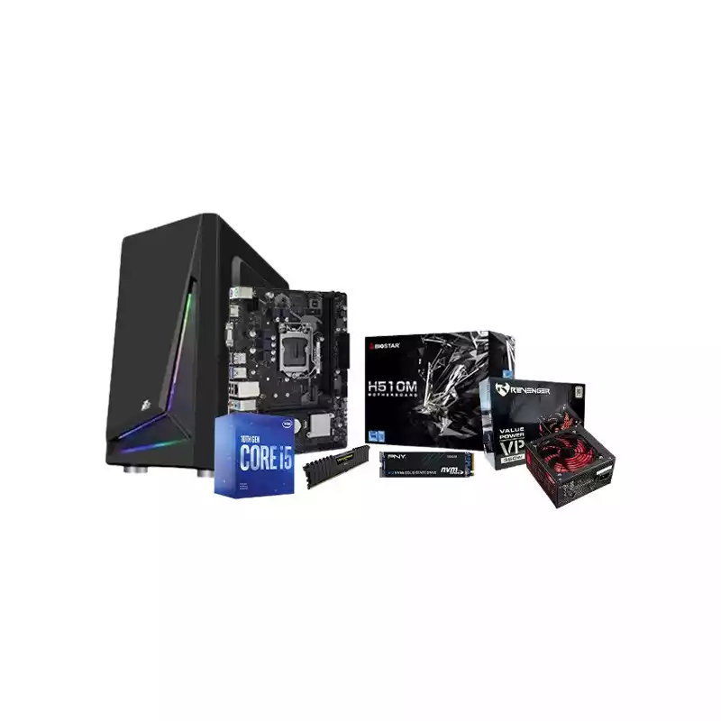 Intel Core I5-10400 Biostar H510MHP Motherboard 8GB RAM 256GB SSD Corporate PC thumbnail