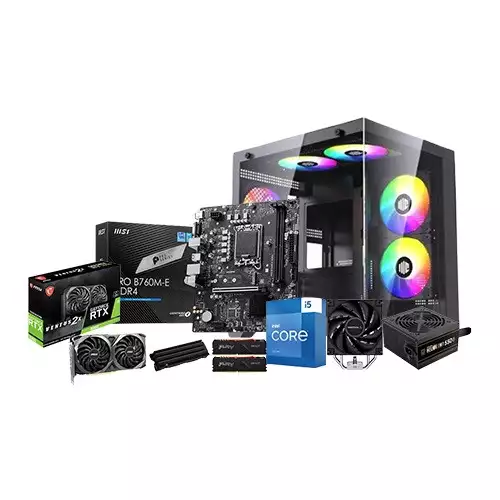 Intel Core i5 13th Gen MSI PRO B760M-E 16GB RAM 1TB SSD Gaming PC with RTX 3060 12GB Graphics