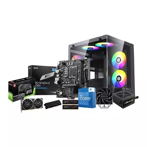 Intel Core i5 13th Gen MSI PRO B760M-E 16GB RAM 1TB SSD Gaming PC with RTX 3060 12GB Graphics