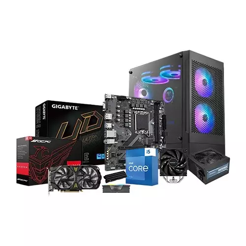 Intel Core i5 13th Gen GIGABYTE 8760M E 16GB RAM 1TB SSD Gaming PC with RX 580 8GB Graphics