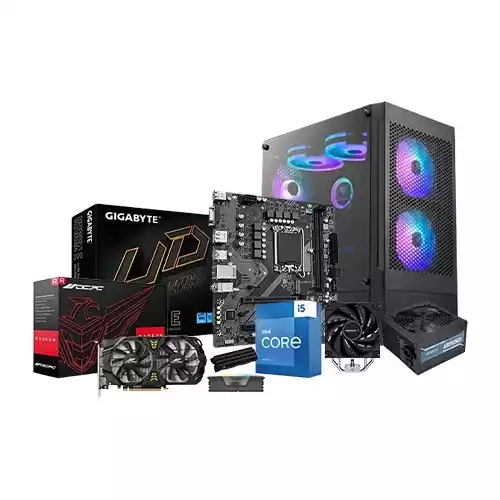 Intel Core i5 13th Gen GIGABYTE 8760M E 16GB RAM 1TB SSD Gaming PC with RX 580 8GB Graphics