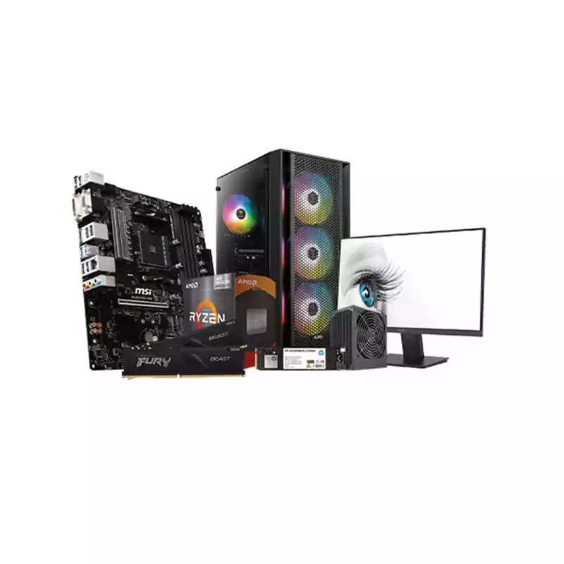 AMD RYZEN 7 5700G MSI B450M PRO-VDH MAX 16GB RAM 500GB SSD BUDGET PC