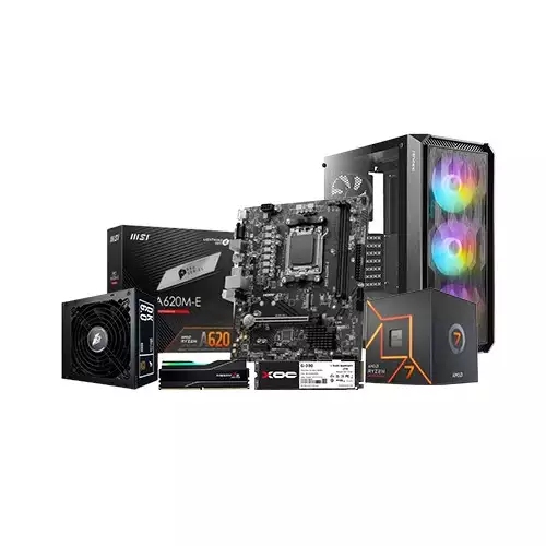AMD RYZEN 7 7700 MSI PRO A620M-E Motherboard 16GB Ram 512GB SSD Desktop PC