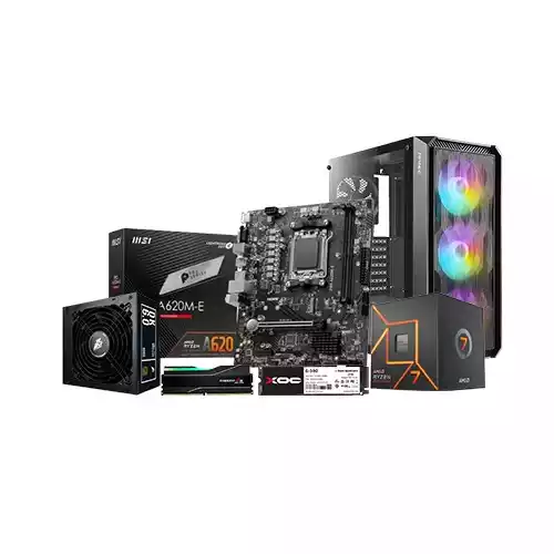 AMD RYZEN 7 7700 MSI PRO A620M-E Motherboard 16GB Ram 512GB SSD Desktop PC thumbnail