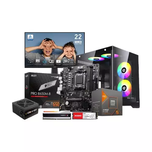 AMD Ryzen 5 8500G | MSI PRO B650M-B Motherboard | 16GB 6000MHz | 512GB SSD Desktop PC