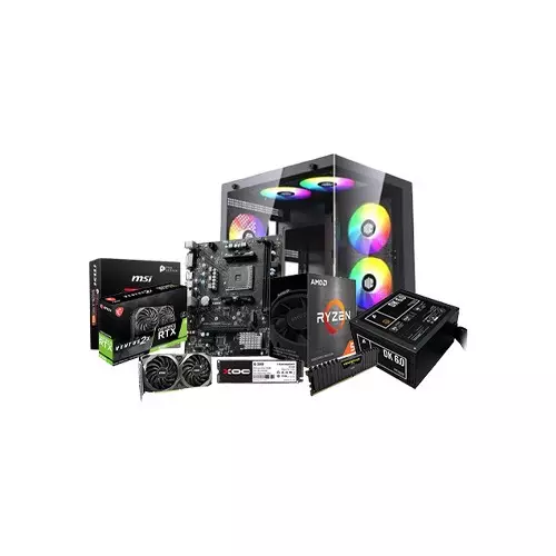 AMD RYZEN 5 5600 MSI B450M-A PRO MAX II AMD 8GB RAM 512GB SSD Gaming PC with RTX 3060 VENTUS 2X OC 12GB Graphics