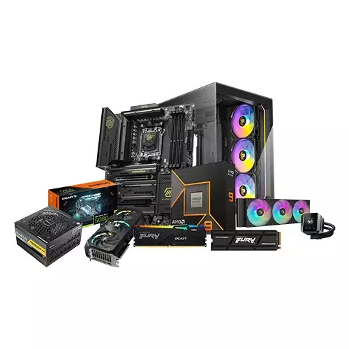 AMD Ryzen 9 9900X | MSI MAG X870 TOMAHAWK WIFI | 32GB RAM | 2TB SSD Desktop PC with RTX 5080 Graphics