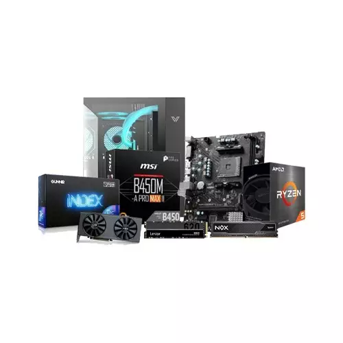 AMD RYZEN 5 5600 | MSI B450M-A PRO MAX II |  8GB 3200MHZ RAM | 256GB SSD  Desktop PC with ARC A580 8GB Graphics