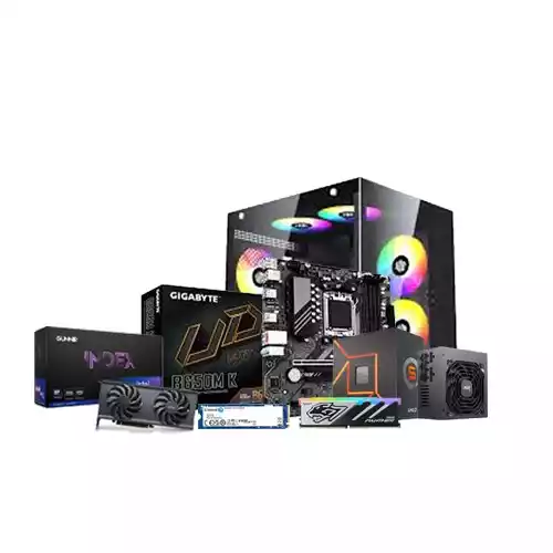 AMD RYZEN 5 7500F | GIGABYTE B650M K | 16GB RAM | 500GB SSD Desktop PC With B580 index 12GB Graphics thumbnail