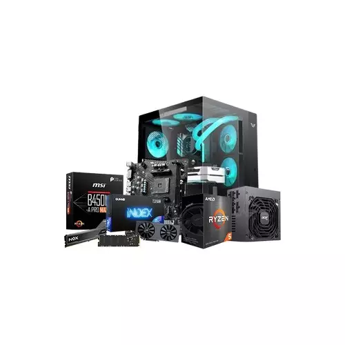 AMD RYZEN 5 5600 MSI B450M-A PRO MAX II MotherBoard 8GB RAM 256GB SSD Gaming PC with Gunnir ARC A580 Graphics Card