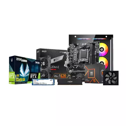 AMD Ryzen 5 7400F 16GB RAM 500GB SSD Desktop PC