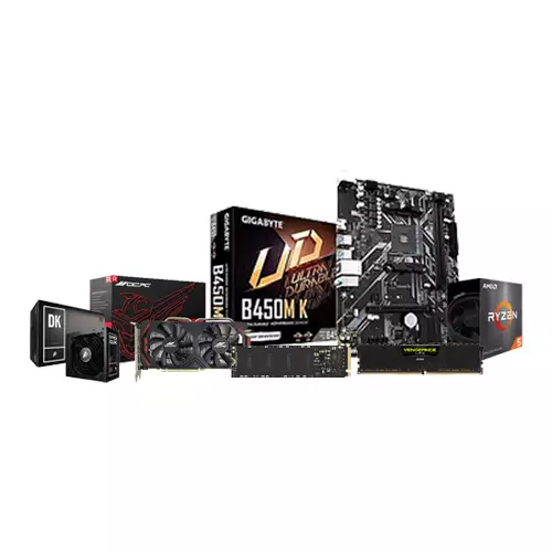 AMD RYZEN 5 5600 GIGABYTE B450M K 16GB RAM 512GB SSD Desktop