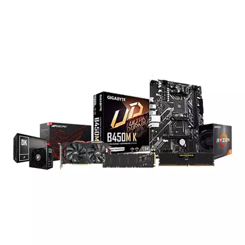 AMD RYZEN 5 5600 GIGABYTE B450M K 16GB RAM 512GB SSD Desktop