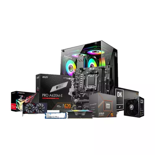 AMD Ryzen 5 8400F MSI PRO A620M-E 16GB RAM 500GB SSD Desktop PC with 8GB Graphics