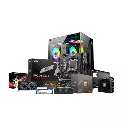 AMD Ryzen 5 8400F MSI PRO A620M-E 16GB RAM 500GB SSD Desktop PC with 8GB Graphics
