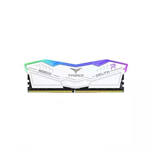 TEAM T-FORCE DELTA RGB 16GB DDR5 7000MHz Desktop RAM (White)