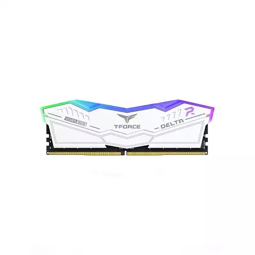 TEAM T-FORCE DELTA RGB 16GB DDR5 6000MHz Desktop RAM (White)