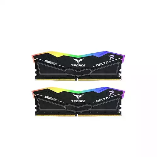 Teamgroup T-FORCE Delta RGB DDR5 32GB (2x16GB) 7000mhz Desktop Ram (Black) thumbnail
