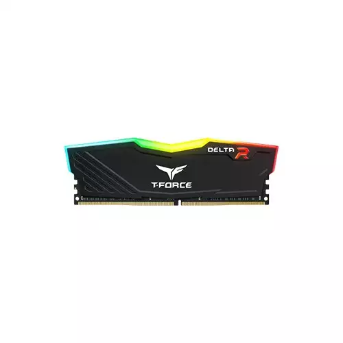 Team T-Force Delta RGB 8GB DDR4 3200MHz CL16 Black Gaming Desktop RAM with Heatsink