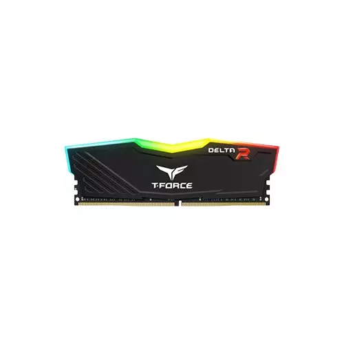 Team T-Force Delta RGB 8GB DDR4 3200MHz CL16 Black Gaming Desktop RAM with Heatsink
