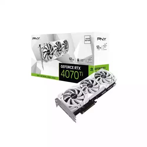 PNY GeForce RTX 4070 Ti 12GB LED Verto White Edition GRAPHICS CARD thumbnail