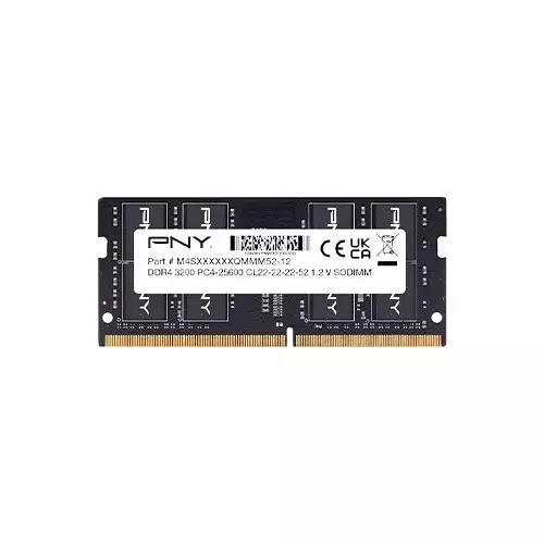 PNY Performance 16GB DDR4 DRAM 3200MHz CL22 SODIMM Laptop Ram