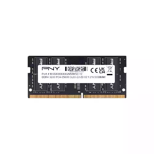 PNY Performance 16GB DDR4 DRAM 3200MHz CL22 SODIMM Laptop Ram