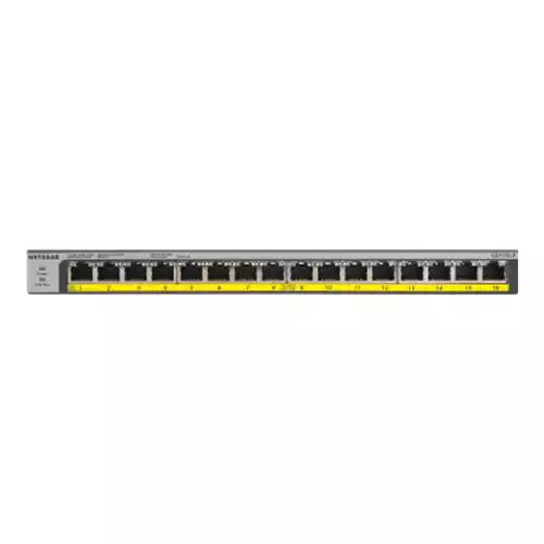Netgear GS116LP 16-Port Gigabit Ethernet Rackmount Unmanaged PoE/PoE+ Switch